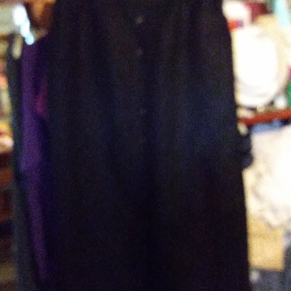 14 Dk Blue Front Pocs,Button Down Front Skirt - image 1